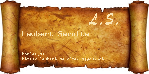 Laubert Sarolta névjegykártya